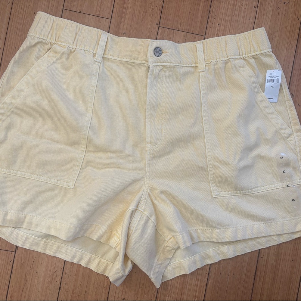 GAP Women's Light Yellow Jean Shorts